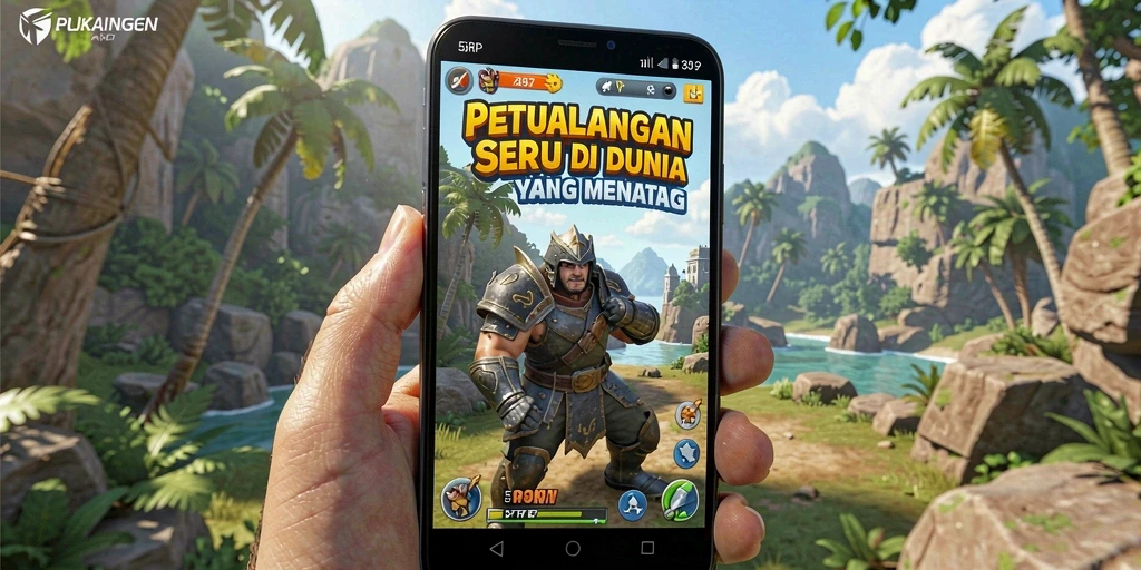 Tampilan gameplay 55RP dengan aksi petualangan yang seru.