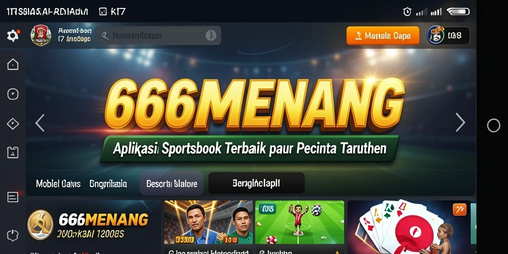 Tampilan interface pengguna yang menarik dari 666MENANG saat bermain Sportsbook.