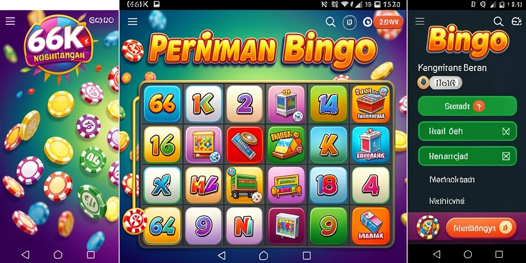 Tampilan seru gameplay Bingo di 66K dengan teman-teman.