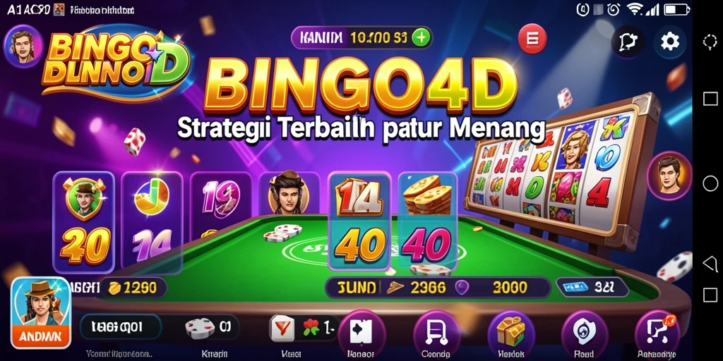 Tangkapan layar gameplay BINGO4D yang menunjukkan strategi yang menarik.