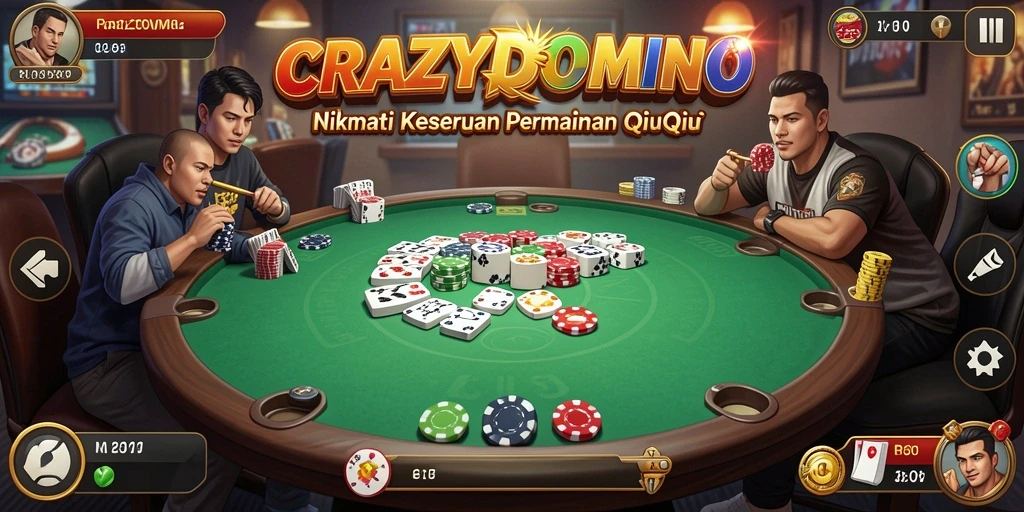 Screenshot gameplay QiuQiu di CRAZYDOMINO yang menarik.