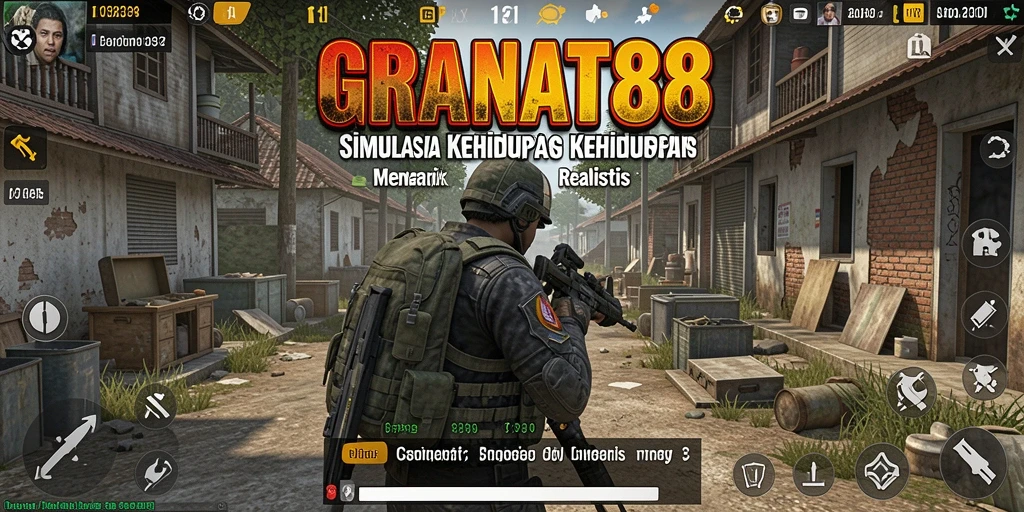 Screenshot gameplay <strong>GRANAT88</strong> menampilkan interaksi karakter dan lingkungan yang realistis.
