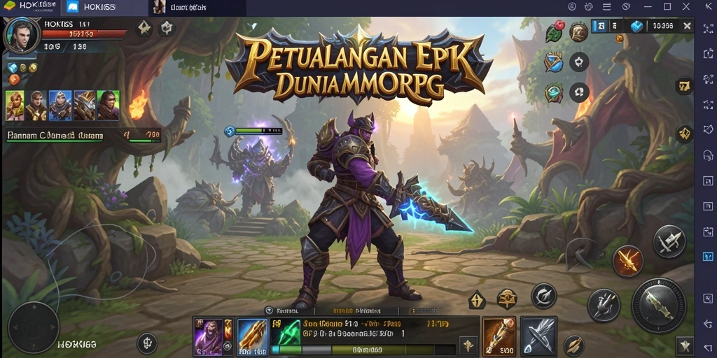 Tampilan screenshot HOKI65 menampilkan aksi seru dalam dunia MMORPG.