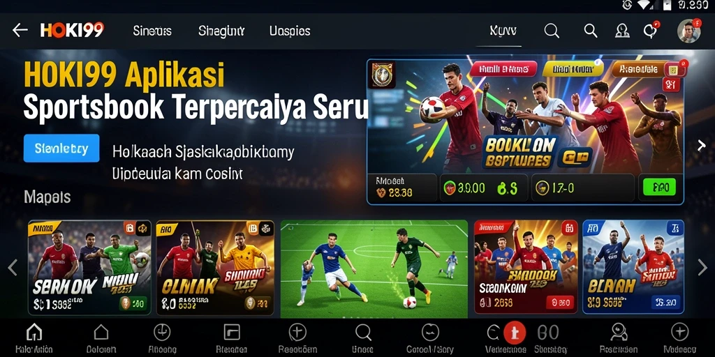 Tampilan gameplay HOKI99 yang menarik dan interaktif dalam sportsbook.