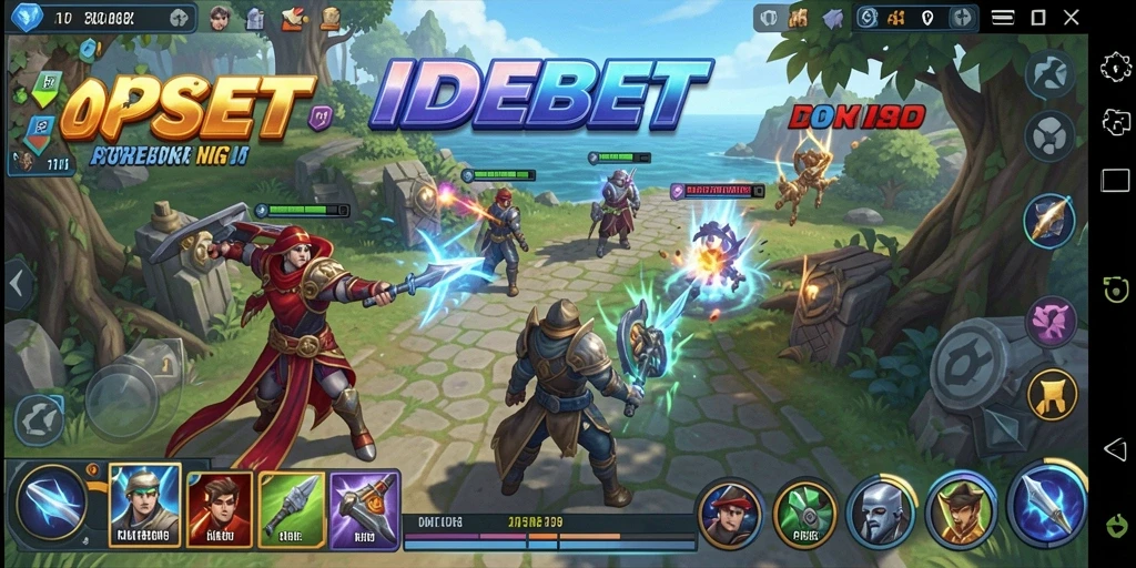 Tampilan gameplay menarik yang menunjukkan pertempuran strategi SLG.