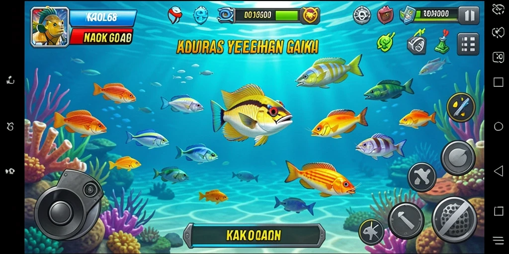 Screenshot KAOL68 menunjukkan aksi seru dalam permainan Tembak Ikan.