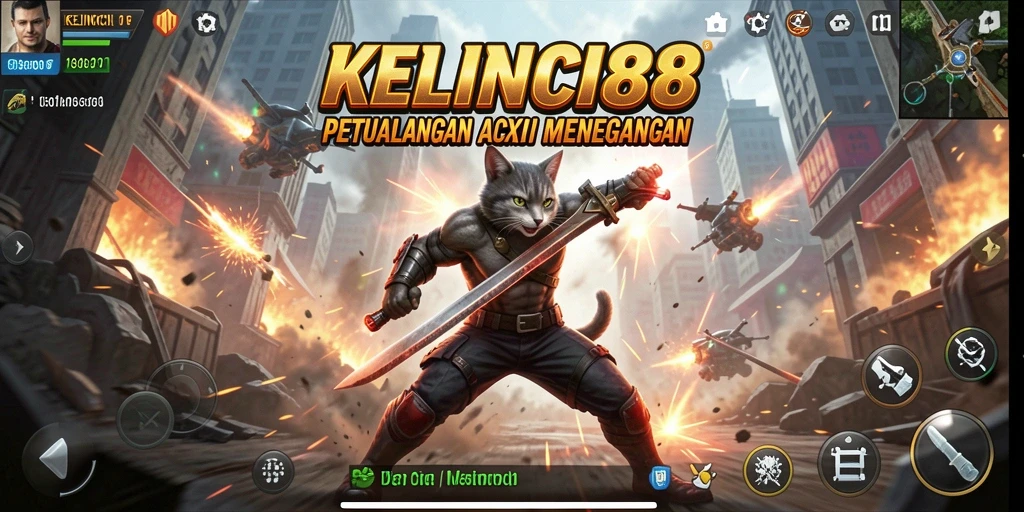 Screenshot utama KELINCI88 menampilkan pertarungan seru dalam aksi.