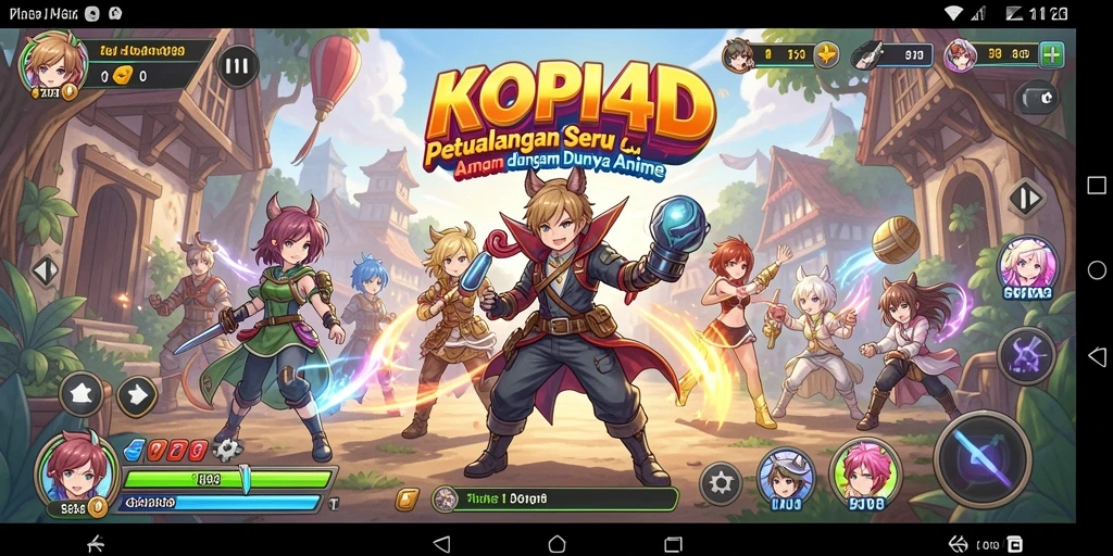 Tampilan gameplay KOPI4D yang penuh warna dan menarik.