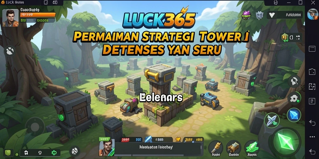 Screenshot LUCK365 menampilkan gameplay menegangkan dalam Tower Defense.