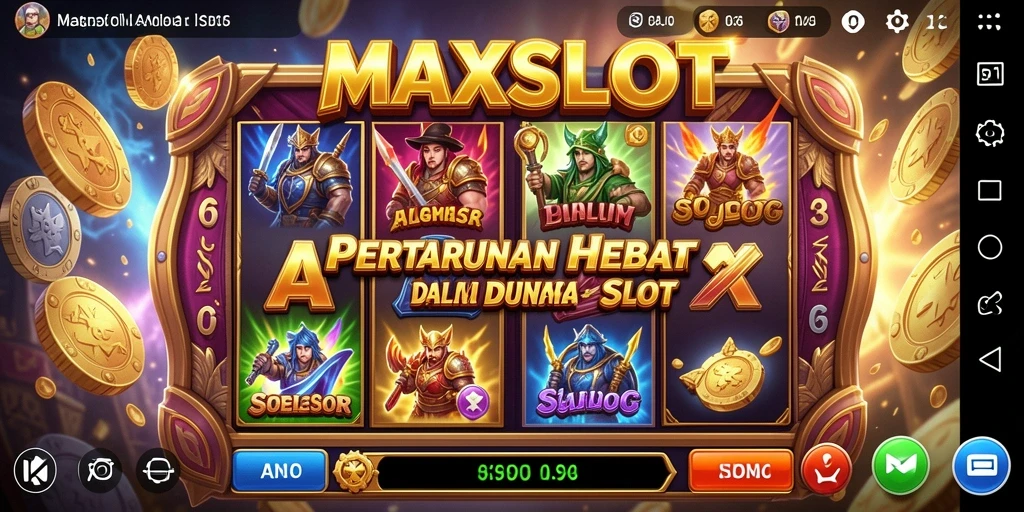 Tampilan aksi seru dalam gameplay MAXSLOT yang menantang.