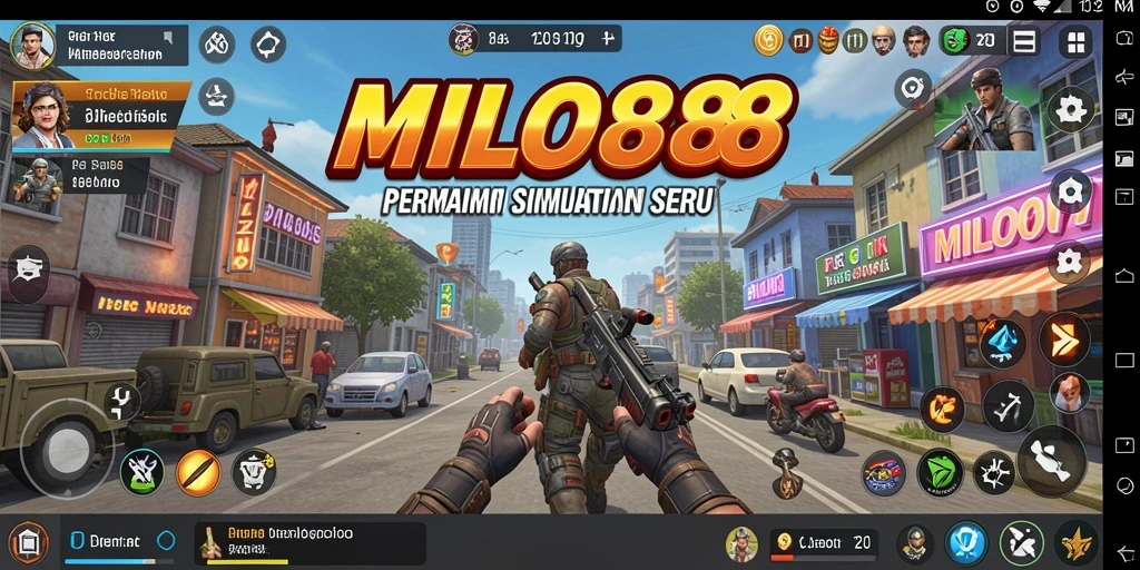 Tampilan gameplay seru dari MILO88 dengan berbagai aktivitas menarik.