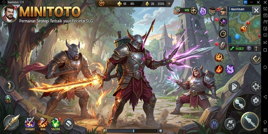 Tampilan gameplay MINITOTO yang menarik dalam genre SLG.