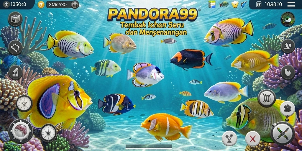 Tampilan gameplay PANDORA99 yang seru dalam menangkap ikan.