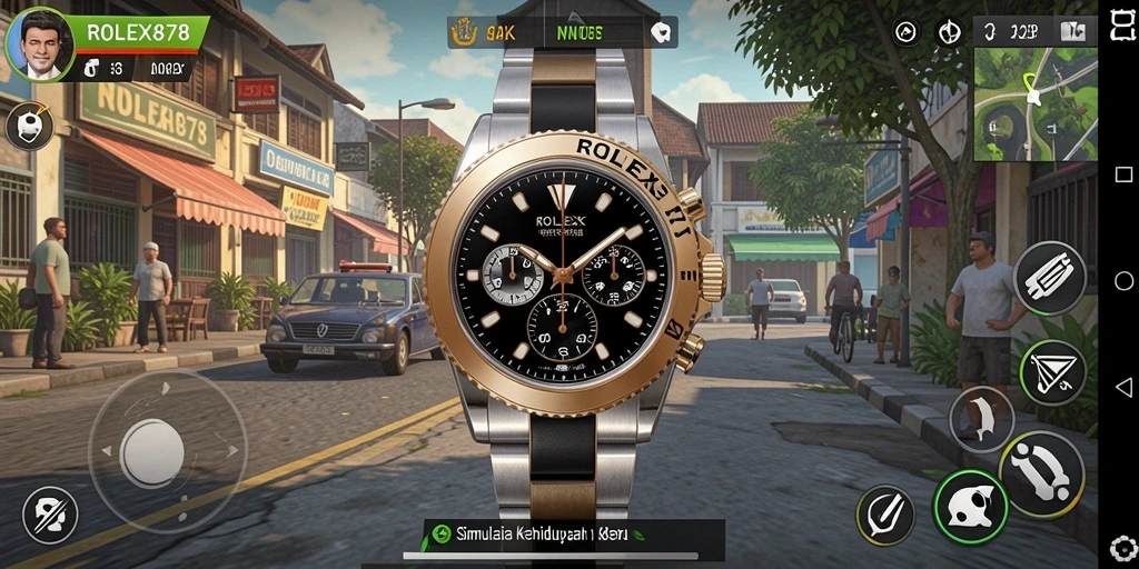 Screenshot utama ROLEX878 menampilkan gameplay seru dalam dunia simulasi.