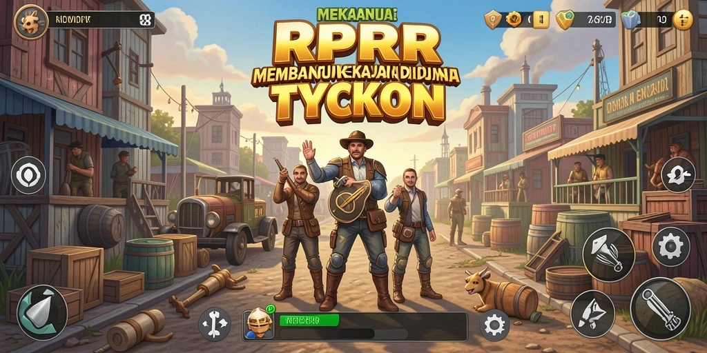 Screenshot gameplay RPRR yang menampilkan keseruan manajemen bisnis Tycoon.