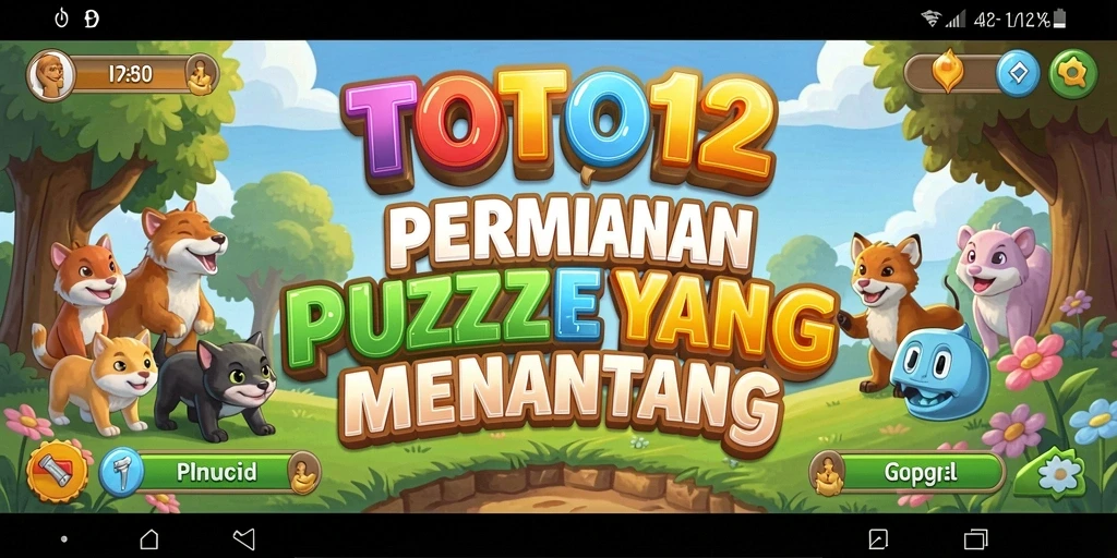 Screenshot gameplay TOTO12 yang menunjukkan tantangan puzzle mendebarkan.