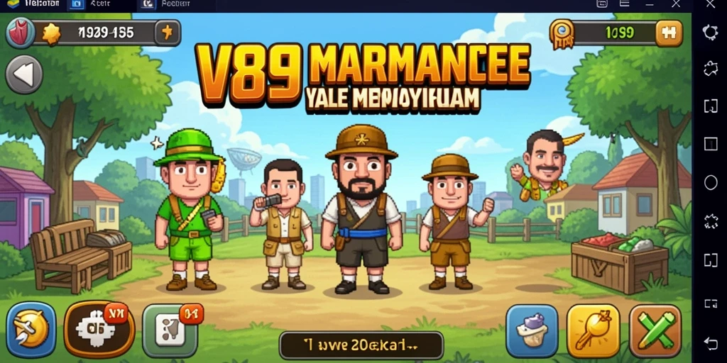 Screenshot V89 menunjukkan gameplay yang menarik dan penuh strategi.