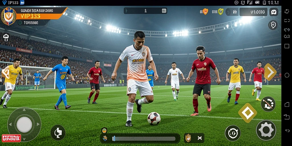 Tampilan gameplay VIP333 yang menarik dan penuh aksi sepak bola.